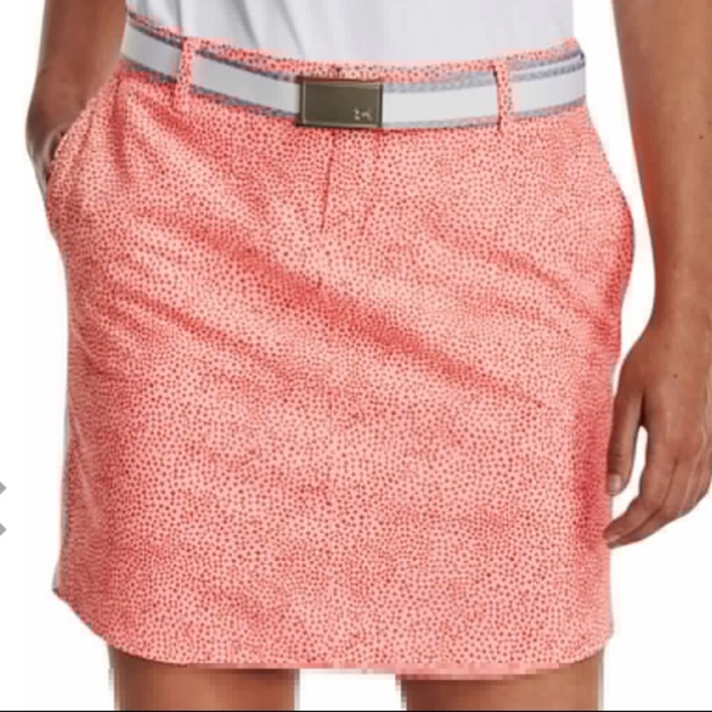 NWT Under Armour Women's Woven 16.5" Printed Golf Skort